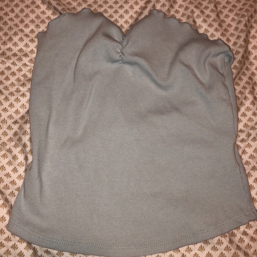 Baby blue crop top from UO